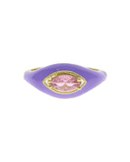 MARQUISE Enamel CZ Ring