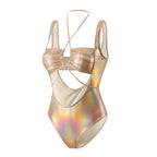 MIRAGE One-Piece Swimsuit-swimsuit-SAINT CHIC-Gold-M-SAINT CHIC