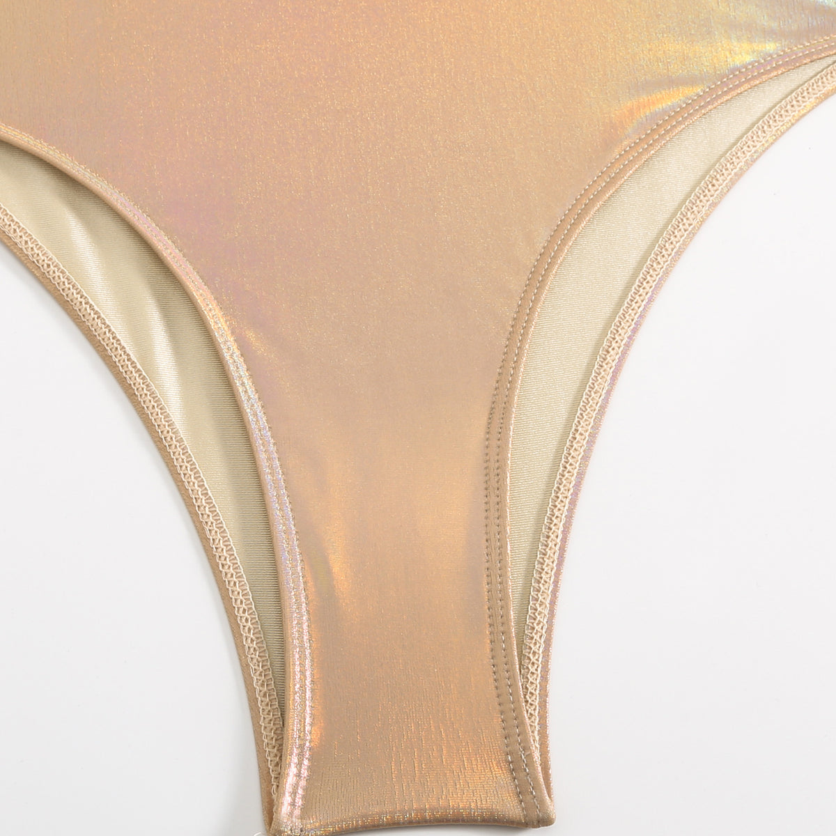 MIRAGE One-Piece Swimsuit-swimsuit-SAINT CHIC-Gold-M-SAINT CHIC