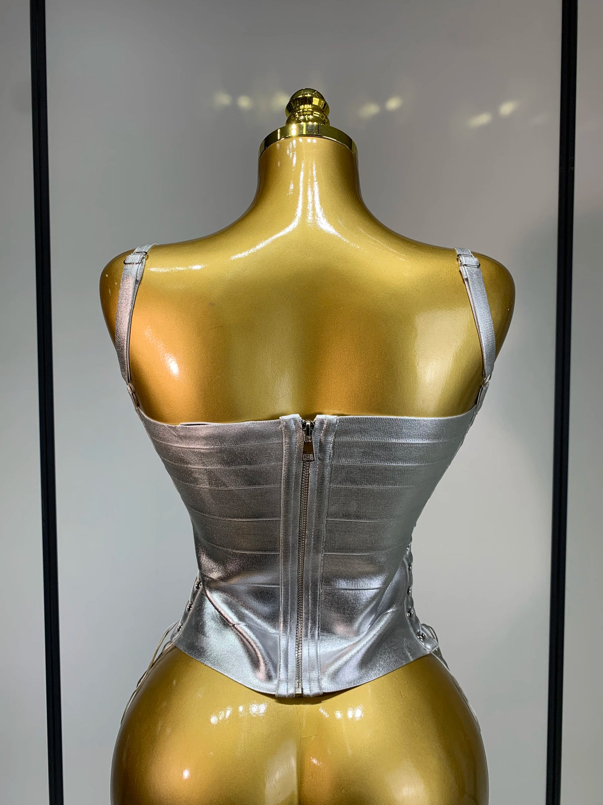 MOLTEN Bandage Top-top-SAINT CHIC-Gold-XS-SAINT CHIC