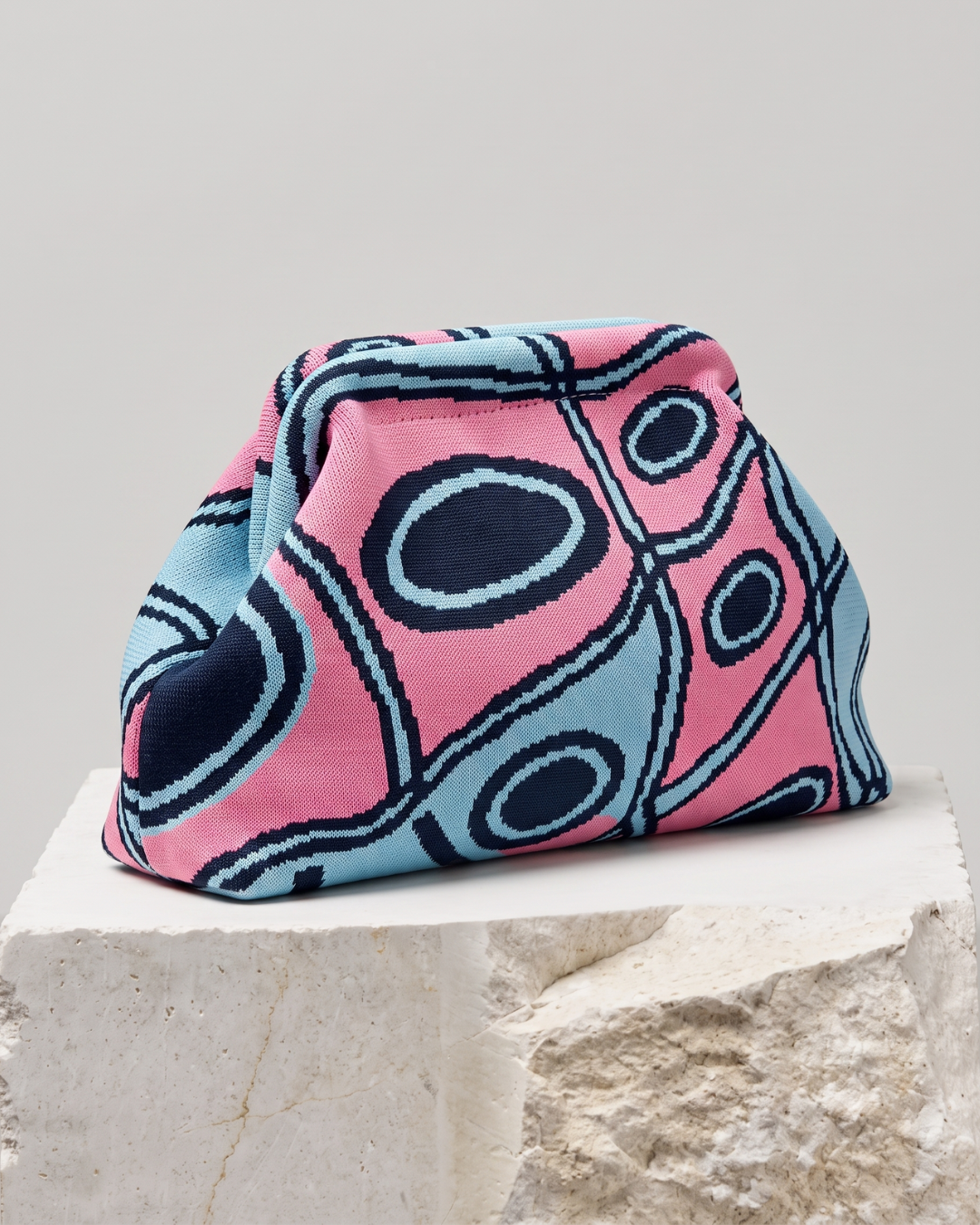MURAL Clutch Bag-bag-SAINT CHIC-Blue-SAINT CHIC
