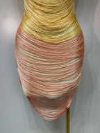 OMBRE Tassel Bandage Dress-Dress-SAINT CHIC-Multi-XS-SAINT CHIC