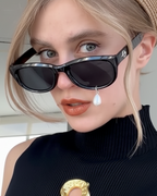 PEARL DROP Shades-sunglasses-SAINT CHIC-Black Rectangle Swirl Pearl-SAINT CHIC