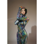 PRISMATIC Maxi Gown-dress-SAINT CHIC-S-SAINT CHIC
