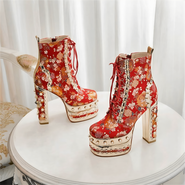 ANTOINETTE Ankle Boots - Shoes - SAINT CHIC