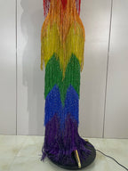 RAINBOW Mesh Gown-Gown-SAINT CHIC-S-SAINT CHIC