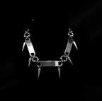 RIVETED Steel Spike Choker Necklace-SAINT CHIC-SAINT CHIC