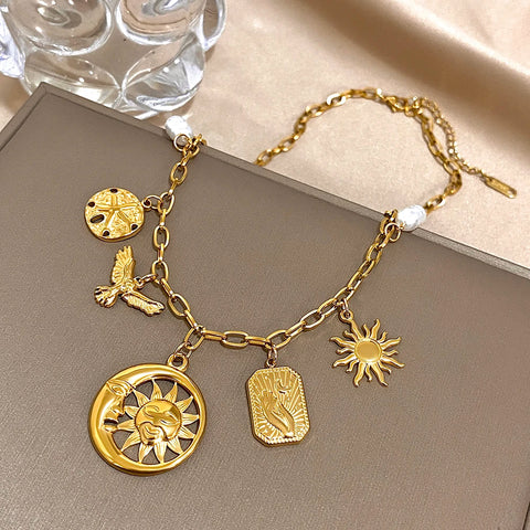SOL & LUNA Charm Necklace Collection