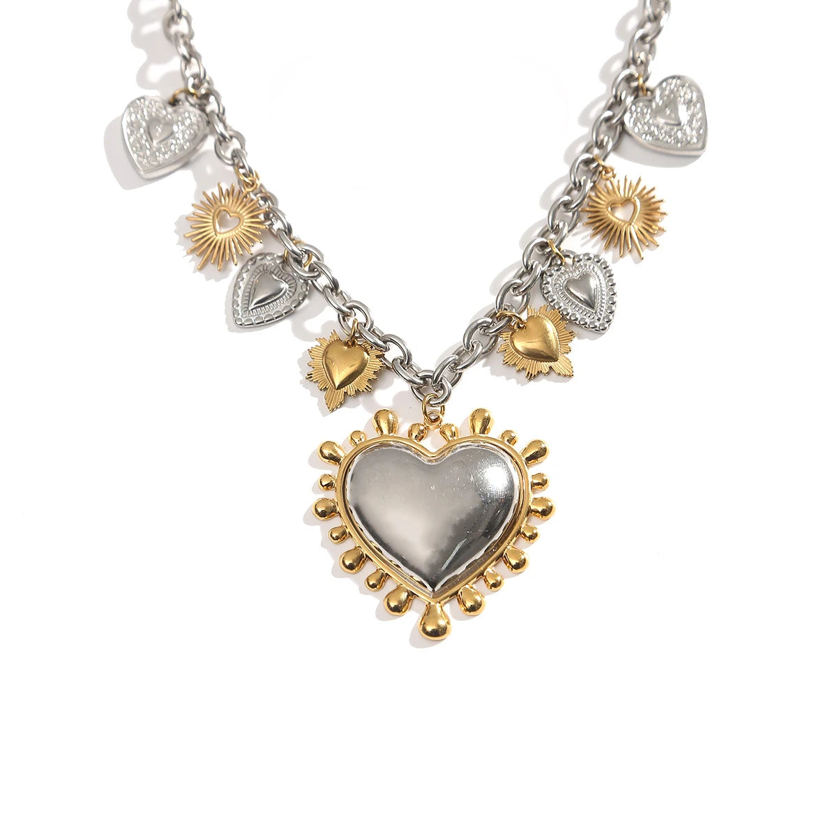 SACRÉ Heart Charm Necklace Secondary image
