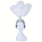 SHOWGIRL Ostrich Feather Headdress-Hair Accessory-SAINT CHIC-White-SAINT CHIC