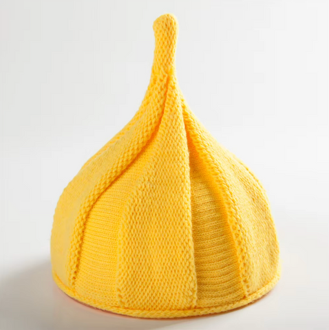 TWISTED Knit Beanie – Sculpted, Pointed Crown Design