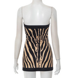 ZEBRA ILLUSION Mini Dress