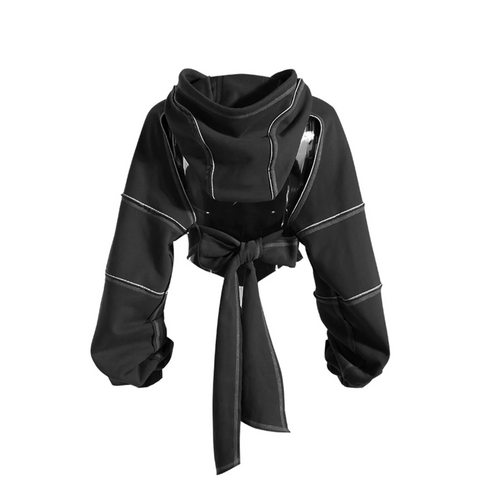 CUTOUT Cropped Hoodie