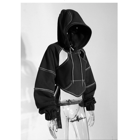 CUTOUT Cropped Hoodie