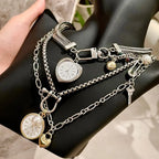 TRINE Layered Heart Necklace Set-Necklace-SAINT CHIC-Silver-SAINT CHIC