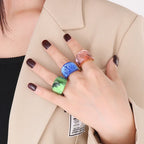 VIVID Ring-Ring-SAINT CHIC-Gold Black-6-SAINT CHIC