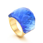 VIVID Ring-Ring-SAINT CHIC-Gold Blue-6-SAINT CHIC