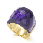 VIVID Ring-Ring-SAINT CHIC-Gold Purple-6-SAINT CHIC