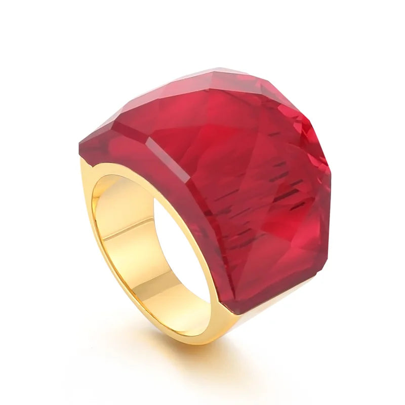 VIVID Ring-Ring-SAINT CHIC-Gold Red-6-SAINT CHIC