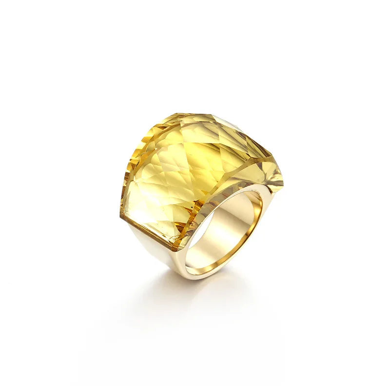 VIVID Ring-Ring-SAINT CHIC-Gold Yellow-6-SAINT CHIC