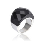 VIVID Ring-Ring-SAINT CHIC-Silver Black-6-SAINT CHIC