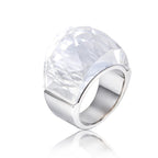 VIVID Ring-Ring-SAINT CHIC-Silver White-6-SAINT CHIC