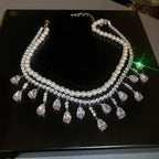 CASCADE Pearl Crystal Necklace