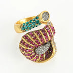 PARADISO Rhinestone Cocktail Ring