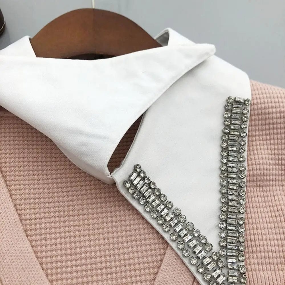 ALLI Detachable Faux Collar – Pearl & Rhinestone Beaded-Collar-SAINT CHIC