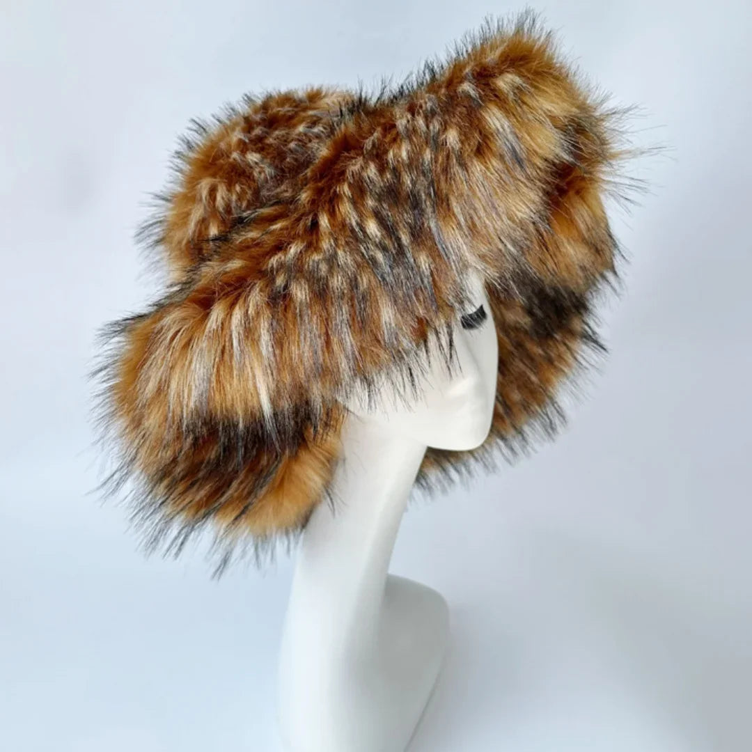 ALTA Faux Fur Bucket Hat-hat-SAINT CHIC