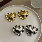 AMOUR Oversized Heart Earrings-earrings-SAINT CHIC