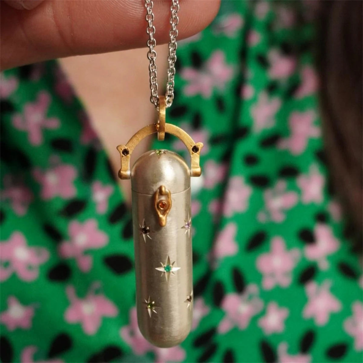 ASTRA Capsule Pendant Necklace-necklace-SAINT CHIC