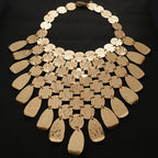 AURA Sculpted Collar Necklace-necklace-SAINT CHIC