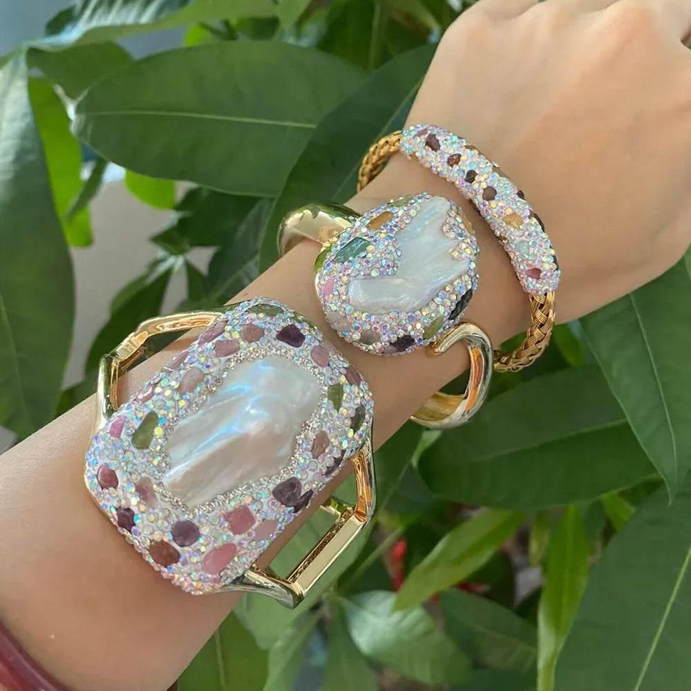 BAROQUE Pearl Ring & Bracelets-body jewelry-SAINT CHIC