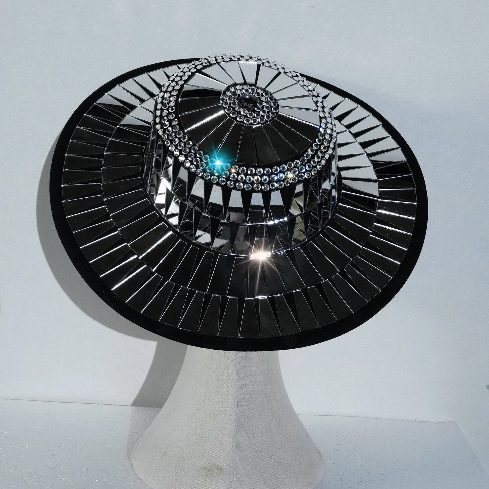 BLACK MIRROR Wide Brim Hat-hat-SAINT CHIC