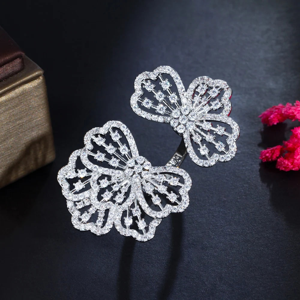 BLOOM COUTURE Pavé Ring-ring-SAINT CHIC