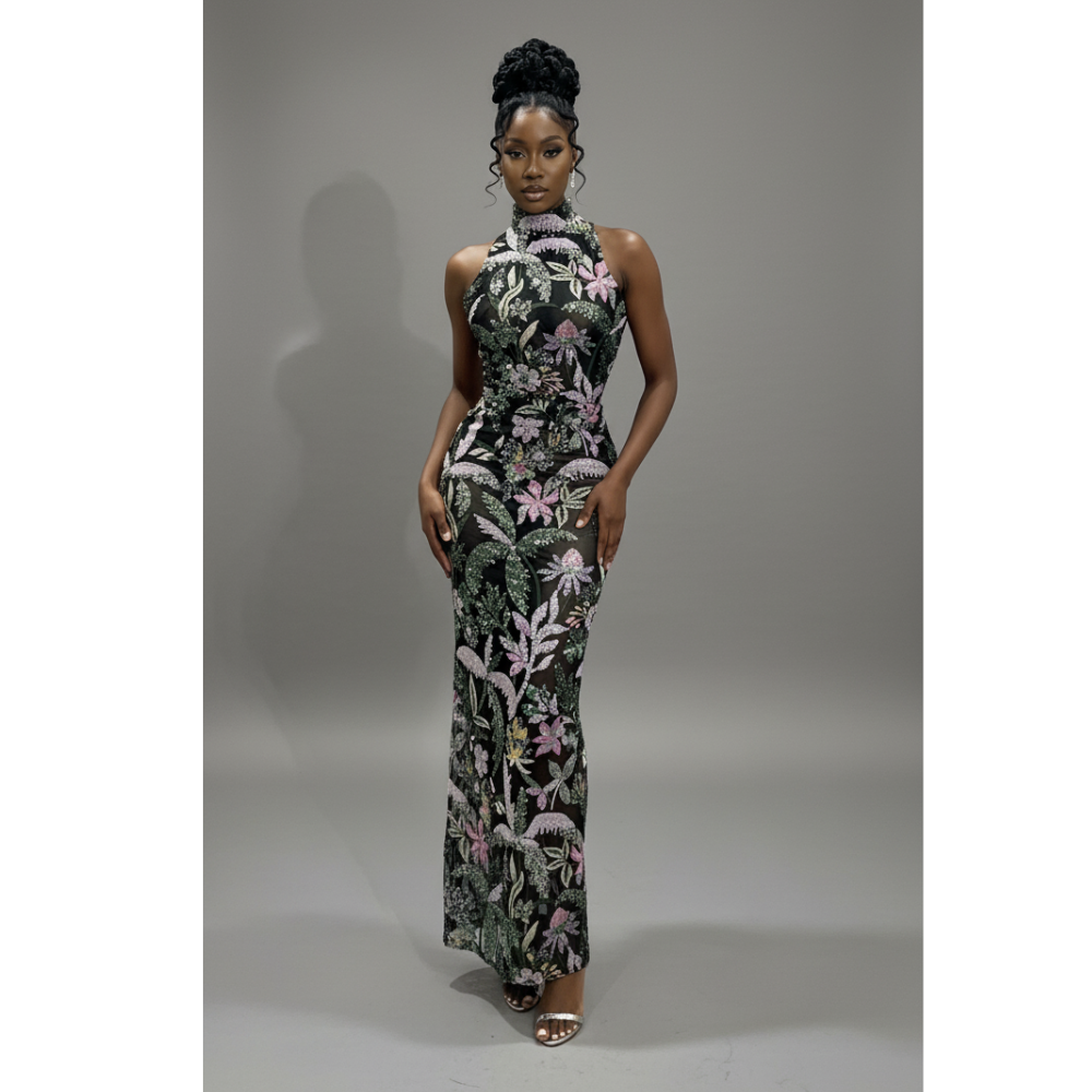 BOTANICA Sequin Gown