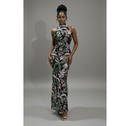BOTANICA Sequin Gown