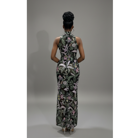 BOTANICA Sequin Gown