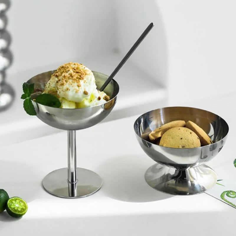 MODE Stainless Goblet Cups – Modern Dessert & Ice Cream Stemware