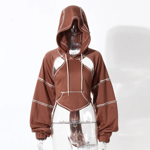CUTOUT Cropped Hoodie