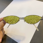 CAT-EYE Rhinestone Sun Glasses-Sunglasses-SAINT CHIC