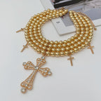 CATHEDRAL Layered Pendant Necklace-necklace-SAINT CHIC