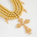 CATHEDRAL Layered Pendant Necklace-necklace-SAINT CHIC