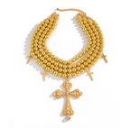CATHEDRAL Layered Pendant Necklace-necklace-SAINT CHIC