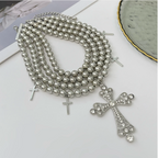 CATHEDRAL Layered Pendant Necklace-necklace-SAINT CHIC