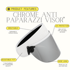 Chrome Anti Paparazzi Visor®-Hats-SAINT CHIC