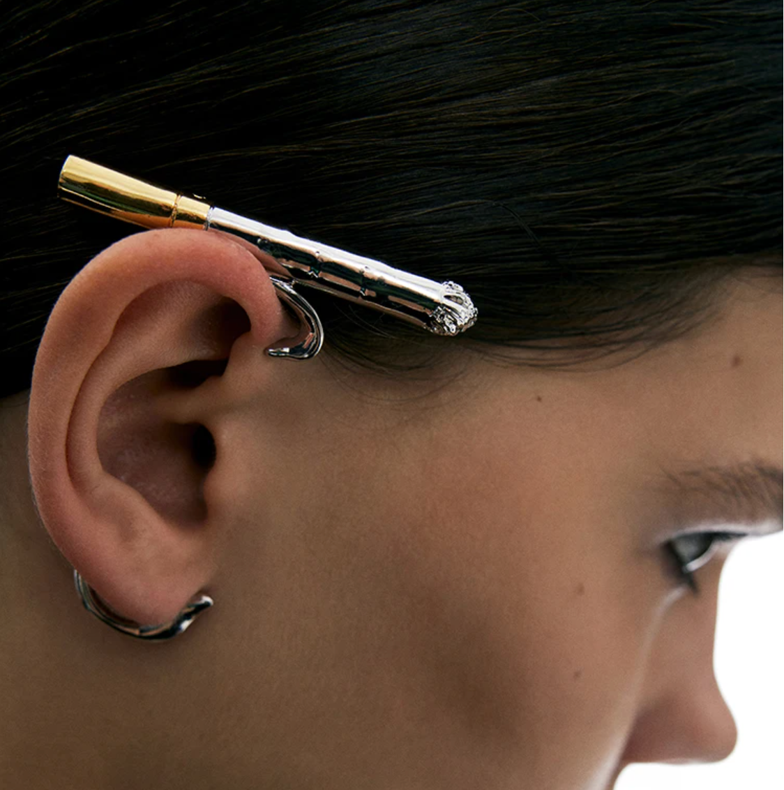 CIG Ear Hook – Sculptural Statement Ear Cuff-earring-SAINT CHIC