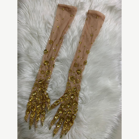 CLAWS OF GOLD Mesh Gloves