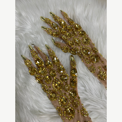 CLAWS OF GOLD Mesh Gloves